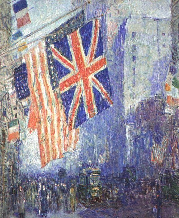 Childe Hassam The Union Jack France oil painting art